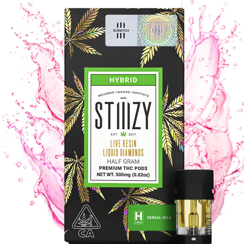 STIIIZY - STIIIZY | Cereal Milk .5g (Hybrid) - Live Resin Liquid Diamonds Pod Main Image