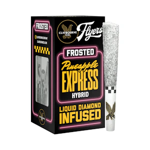 Claybourne Co. - Claybourne Co. - 2.5g - 5ct Flyers Frosted Infused Pre Rolls - Peach Pie