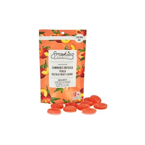 SMOKIEZ - Peach | Fruit Chews 250mg Delta8-THC | Smokiez