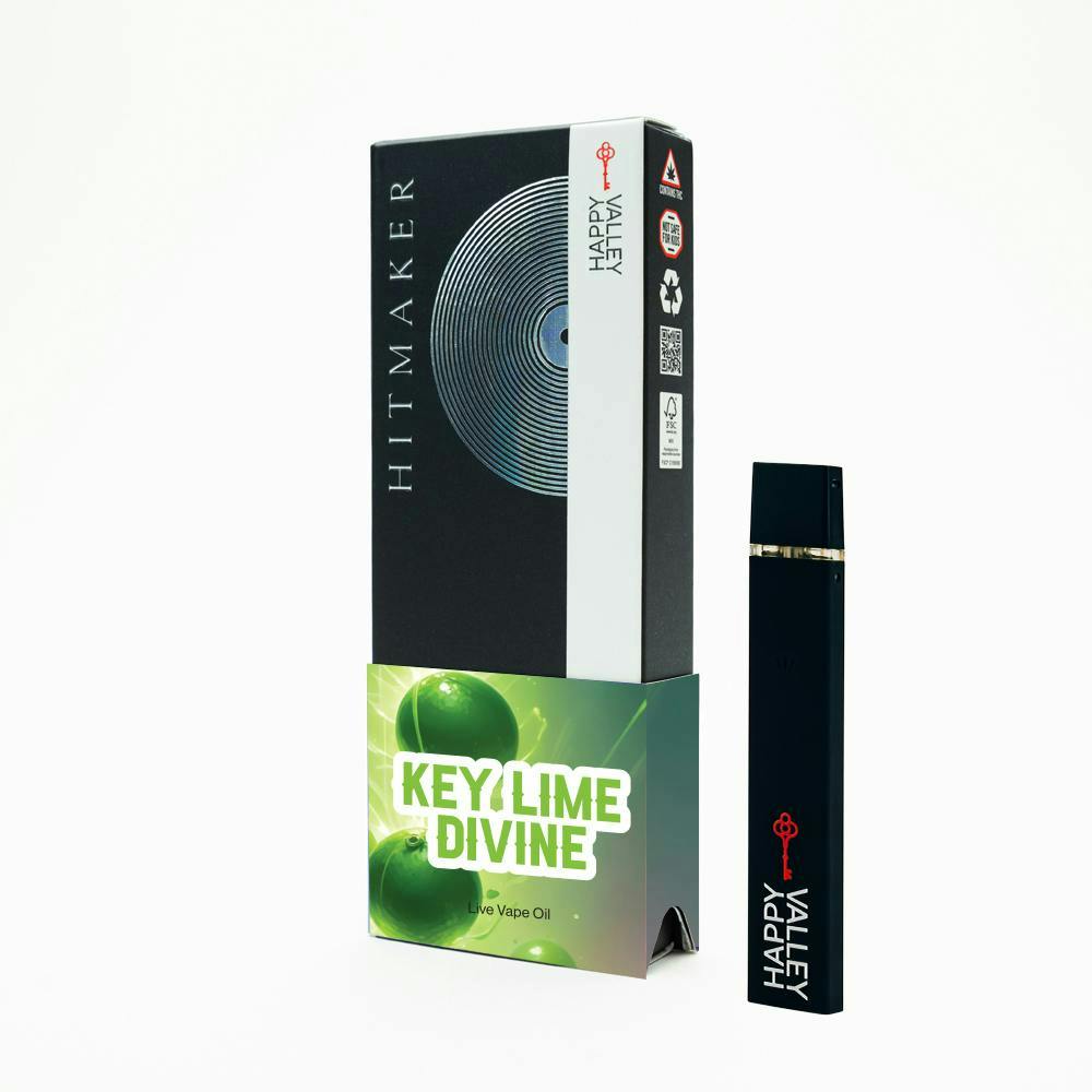 divine disposable vape Key Lime - 0.5g - Happy Valley Pod:4.5ml PnP Pod 2pcs (without coil) Fog Formula 1600 Puffs Citrus Rush Vape