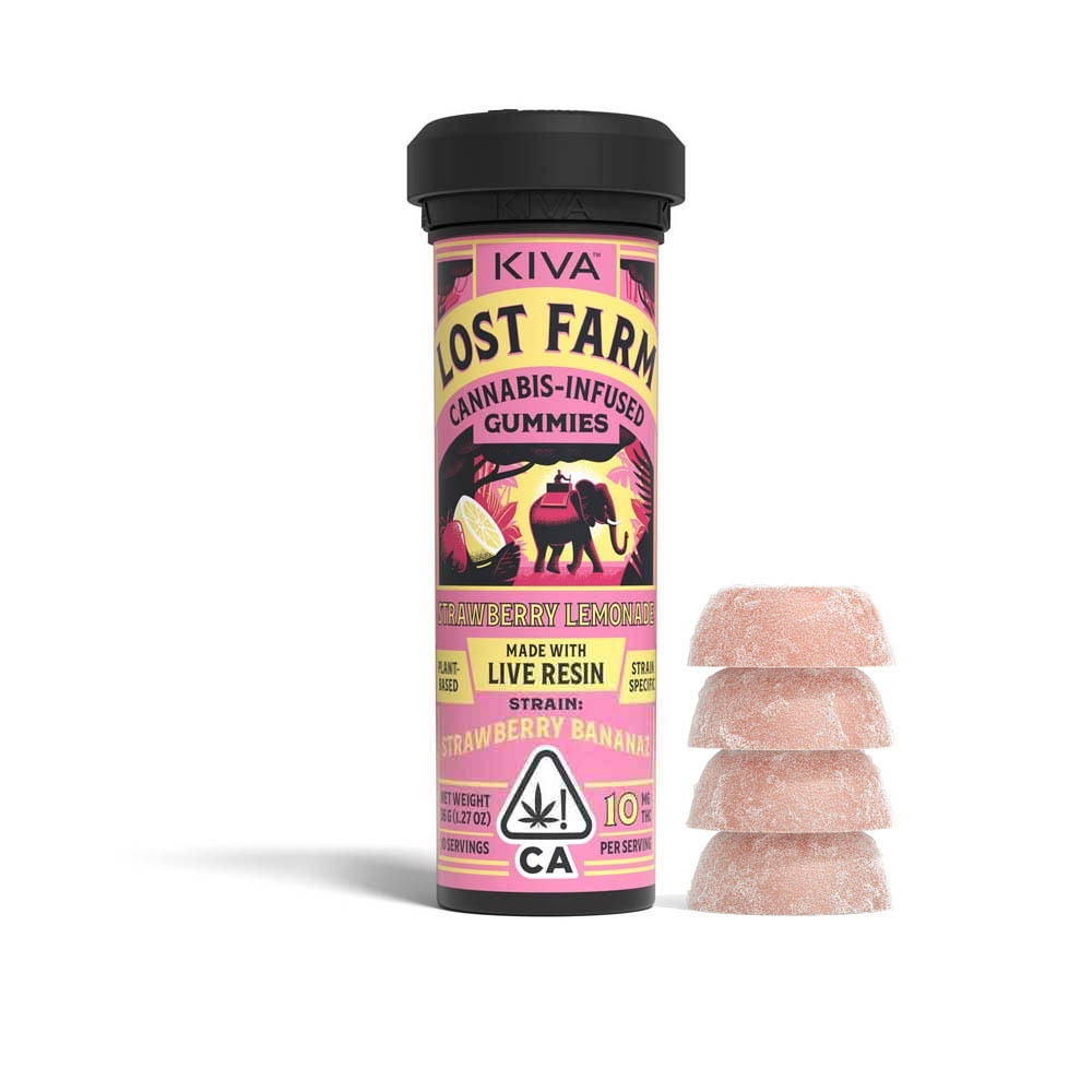 Lost Farm Gummies - Strawberry Lemonade 100mg Super Lemon Haze