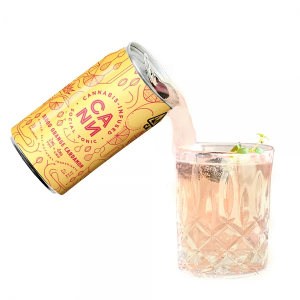 Cann - Blood Orange Cardamom 6pk (2mg THC, 4mg CBD Per Can)  Main Image