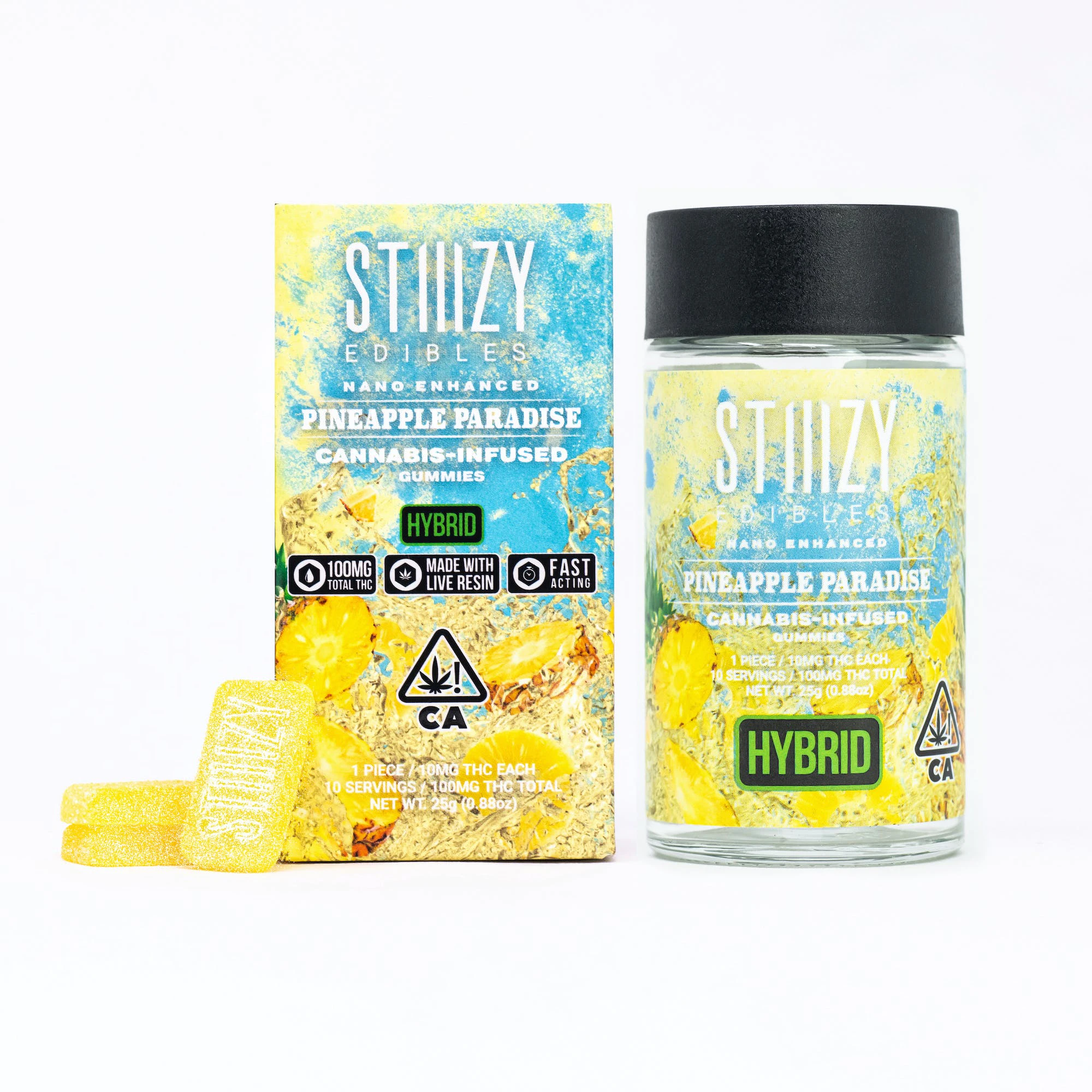 STIIIZY - Pineapple Paradise 100mg Gummies - STIIIZY Main Image