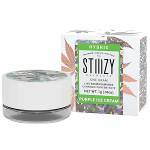 STIIIZY - Stiiizy - Purple Ice Cream - 1g Live Resin Diamonds