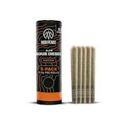 High Peaks | Pre-Roll | AJ's Sour Diesel | .5g 5pk