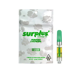 Surplus - Surplus - Kush Mints - 1g Live Resin Cart