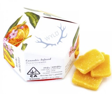 WYLD - [WYLD] CBD Gummies - 50mg - 2:1 Peach (H)