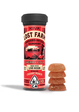 Lost Farm - Cherry Cola - Cherry Punch Live Resin Gummies Main Image