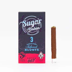 SUGAR DADDY - Sugar Daddy - 007 - 3.5g Sugar Babies Infused Mini Blunts - 3pk