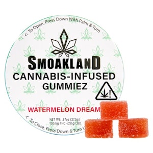Smoakland - Watermelon Dream Gummies 100mg