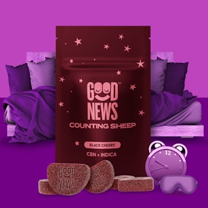 GOOD NEWS - Good News | 10pk Gummies | Counting Sheep Black Cherry with CBN | 100 mg