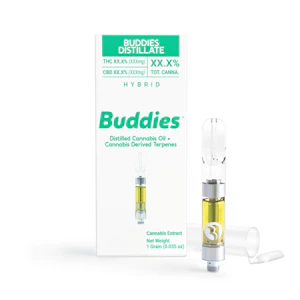 Buddies - Purple Thai 1g CDT Dist Vape Cart - Buddies