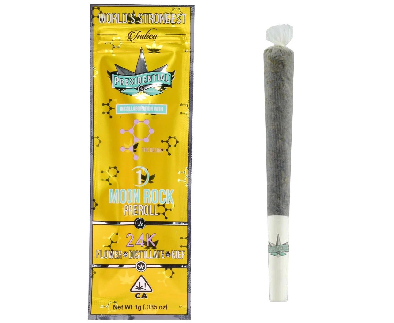 Presidential - Presidential -  24k THC Design Preroll 1g Main Image