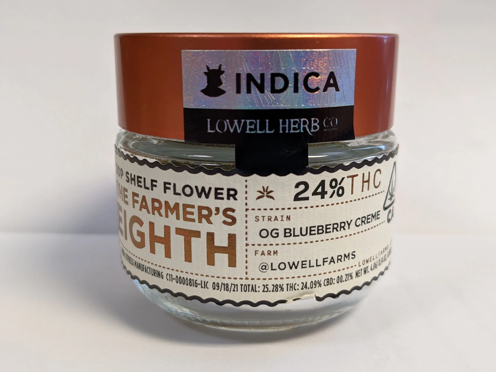 Lowell - OG Blueberry Creme Indica (4g) Main Image