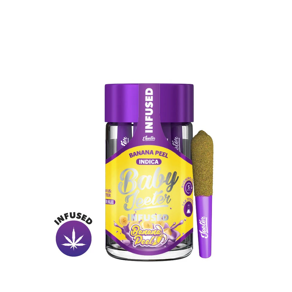 Jeeter - BABY JEETER 5 PACK INFUSED - BANANA PEEL .5G - JEETER Main Image
