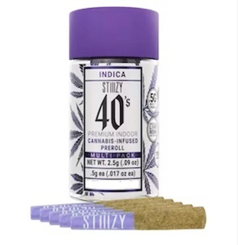 STIIIZY - STIIIZY 40's King Louis XIII .5g Infused PR 5pk ( 2.5g ) Indica Main Image