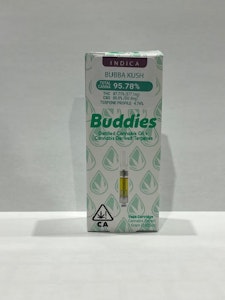 Buddies - Bubba Kush 1g Distillate Cart - Buddies