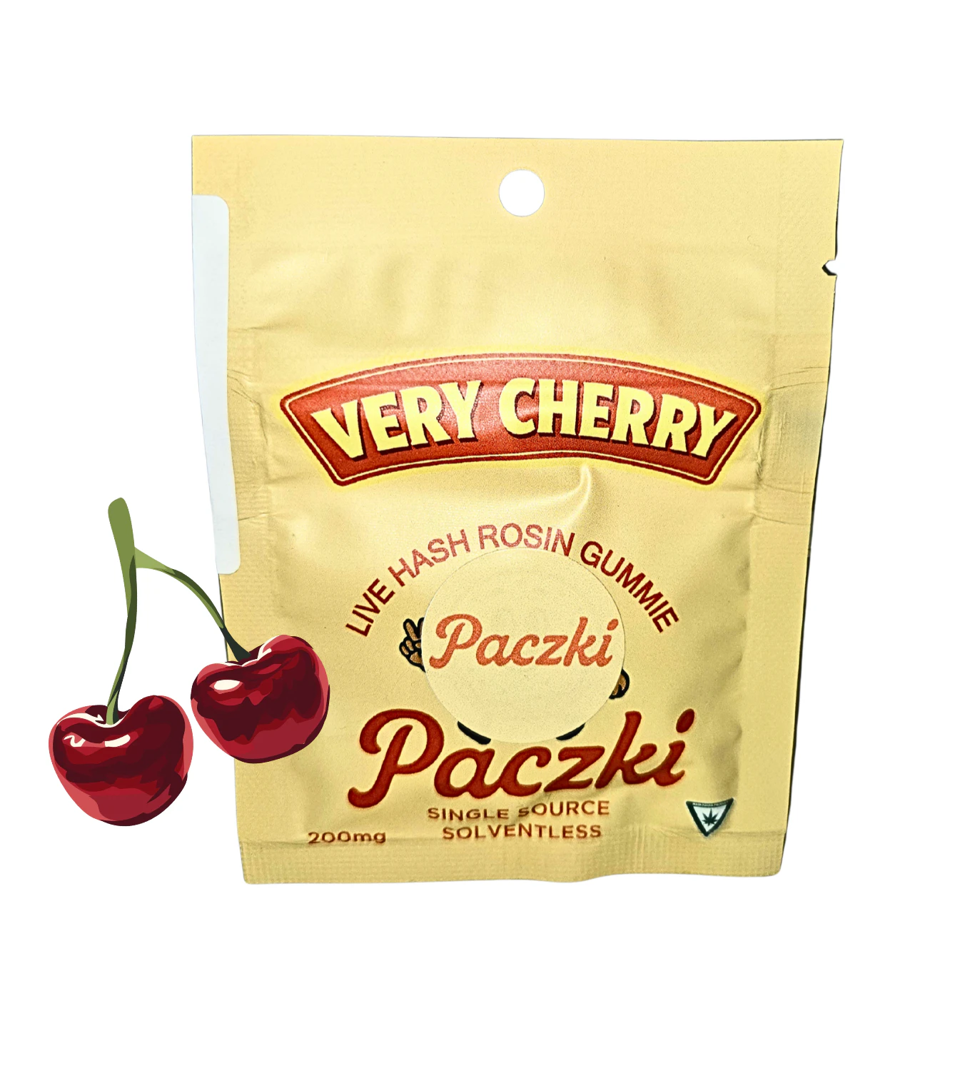 PACZKI - Very Cherry - 200mg Live Rosin Gummie Main Image