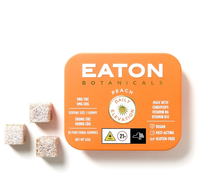Eaton | Edible | Peach - Daily Elevation | 20-pack | 5mg