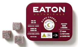 Dark Cherry -Indica- Nightly Nightcap 1:1 Gummies, 20pk 100mg | Eaton Botanicals           -yyy12 BACK
