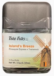Toke Folks - Islands Breeze - Toke Folks - Pre-Roll 7-Pack (3.5g Total) | Jar