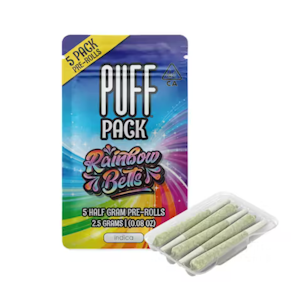 Puff - 2.5g Rainbow Belts Pre-Rolls (.5g - 5 Pack) - PUFF