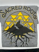 Sacred Roots T Shirts - Grey with Yellow XL