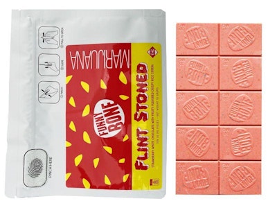 FUNNY BONE - FUNNY BONE - FLINT STONED WHITE CHOCOLATE BAR 300MG