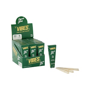 Vibes - (VH003) Vibes | Organic Hemp Cones | 6 pack 1 1/4 Cones