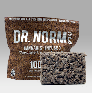 DR. NORM'S - Dr. Norm's - Chocolate Crispy Rice Bar 100mg
