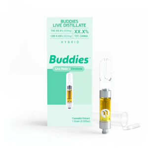 Buddies - Sour Zkittlez Live Distillate Cart 1g - Buddies