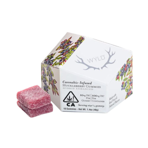 WYLD Gummies - 100mg THC Hybrid Huckleberry Gummies (10mg - 10 pack) - WYLD