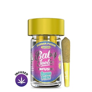 JEETER - Baby Jeeters .5g x 5 Durban Poison Quad-Infused Sativa