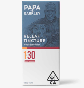 Papa & Barkley - Papa & Barkley Releaf Tincture 1:30 THC Rich $45
