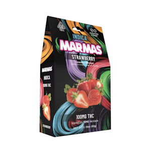 Marma's - Indica Strawberry | 100mg THC Gummies | Marmas