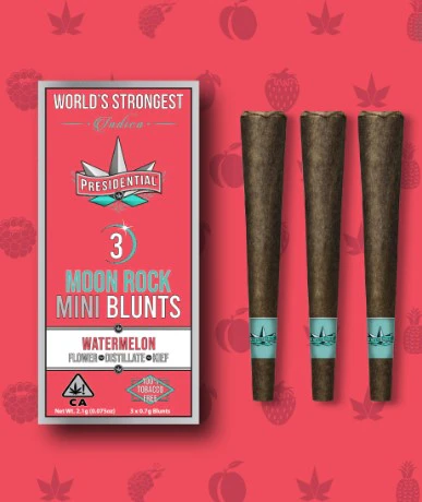 Presidential - [Presidential] Infused Moonrock Mini Blunt 3 Pack - 2.1g - Watermelon (I) Main Image
