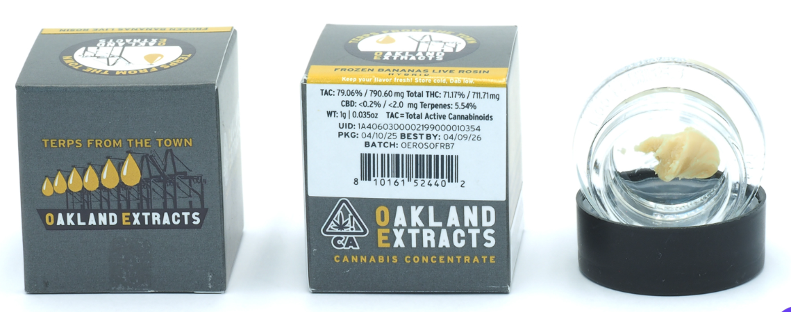 1g Sour Moon Cold Cured Live Rosin - Oakland Extracts picture