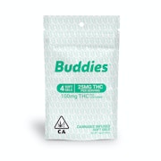 4pc Capsule | 25mg THC Capsules | Buddies