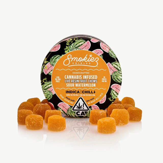 Smokiez Edibles - Sour Watermelon - Live Resin Fruit Chews Main Image