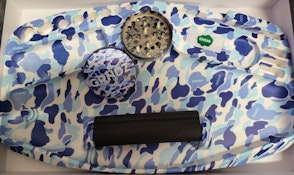 LARGE BLUE CAMO MULTI FUNCTION ROLLING TRAY 