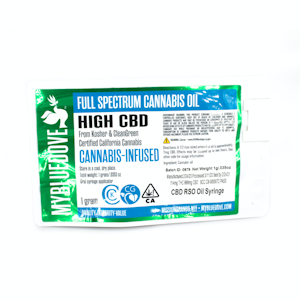 MY BLUE DOVE - High CBD 1g RSO Syringe - My Blue Dove