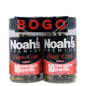 Noah's Premium Bogo Ghost Crack 2 Pk Of 10 (S) Preroll Packs 20g
