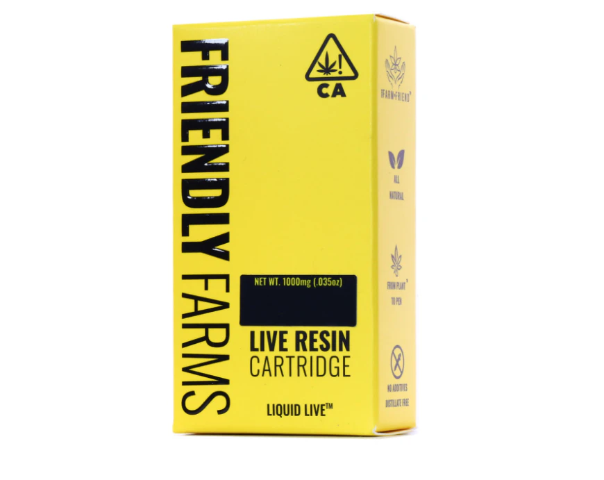 Friendly Farms - Friendly Farms - SFV OG - 1g Live Resin Cart Main Image