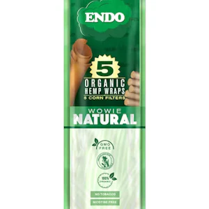 ENDO - - ENDO Wowie Natural 5-pack - Organic Hemp Wraps (no tobacco)