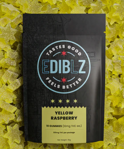 Ediblz - Yellow Raspberry 10pk Gummies - 100mg Main Image