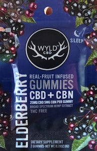 WYLD - Wyld | 50mg CBD+ 10mg CBN Gummies 2pc | Elderberry