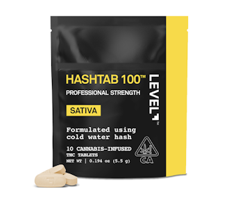 LEVEL - Hashtab 100 Pro Sativa Tablets 10ct 1000mg