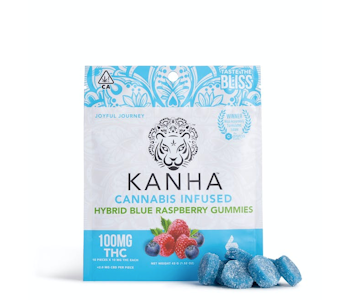 Kanha - Kanha Gummies Hybrid 100mg Blue Raspberry