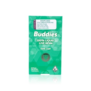 BUDDIES - BUDDIES - Cartridge - Grape Cake - Liquid Diamonds Live Resin - 1G