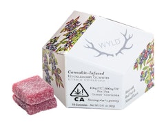 WYLD Huckleberry Hybrid Enhanced Gummies - 100mg